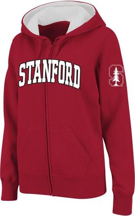Colosseum Womens Stadium Athletic Cardinal Stanford Cardinal Arched Name Full-Zip Hoodie at Nordstrom, Size Xx-Large