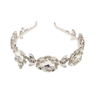 Self Portrait Multi Crystal Headband - Dames - Haaraccessoires - Grijs - ONE Size - Accessoires