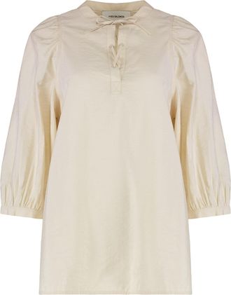Yves Salomon Silk Blend Blouse