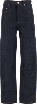 A.P.C. Navy Blue Straight Jeans