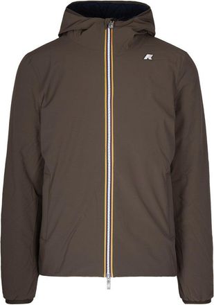 K-Way Black Olive/Blue Depth Jack St Warm Double Jacket