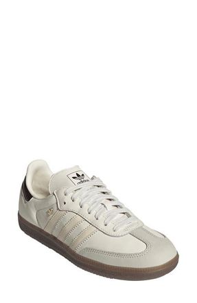 adidas Gender Inclusive Samba OG Sneaker in Off White/White/Coffee at Nordstrom, Size 12 Womens