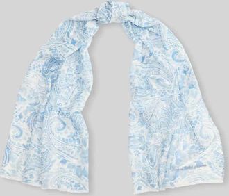 Lauren Ralph Lauren Schal aus Baumwoll-Mix in Blau, Gr&ouml;&szlig;e 1