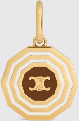 Celine Ciondolo Triomphe Decagon in ottone smaltato