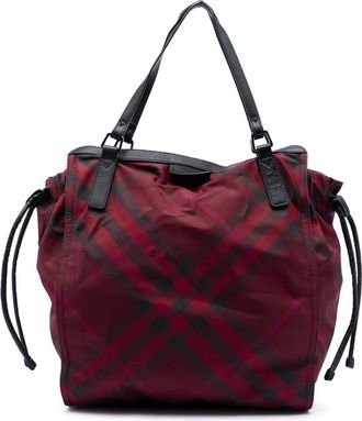 Burberry Pre-owned Burberry Supernova Check Nylon Buckleigh Tote Ladies CBIHBKVQ59QQFRZQ