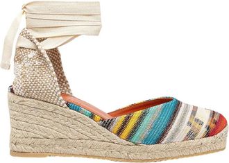 Missoni Eva 60 Wedge Espadrille - Dames - Sleehakken - Veelkleurig - 37 EU - Leer - Schoenen