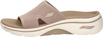 Skechers Go Walk Arch Fit 2.0 Open Teen - Dames - Badpakken - Beige - 42 EU - Fitness