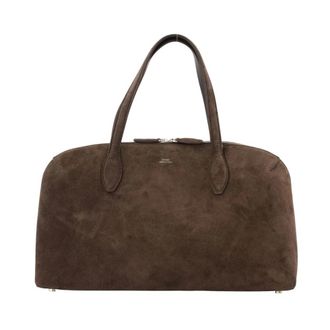Toteme Medium Suede Day Tote - Dames - Handtassen - Bruin - ONE Size - Leer - Tassen