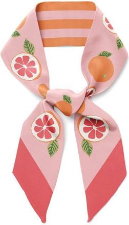 Centinelle California Pomelo Twilly Ribbon Scarf in Orange at Nordstrom
