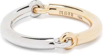 M by Maor Anello Aquila in oro giallo e bianco 18kt