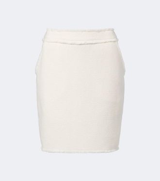 Max Mara Virgin wool jersey miniskirt
