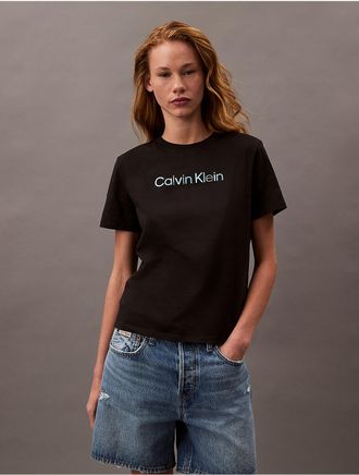 Calvin Klein Jeans Calvin Klein Womens Standard Logo Graphic Classic T-Shirt - Black - XS