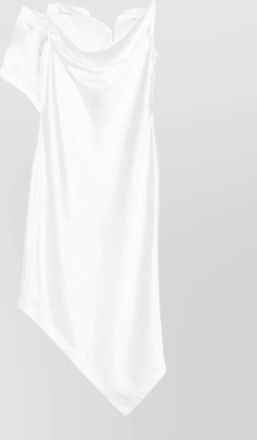 Iro draped asymmetric cowl neck spaghetti strap midi dress