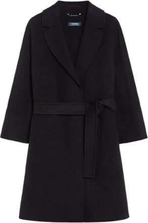 Max Mara Belted Coats - Dames - Jas met riem - Zwart - L - Jassen