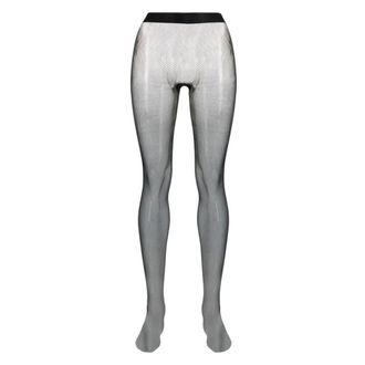 Wolford Twenties Fishnet Panty - Dames - Ondergoed - Zwart - Maat: S Wol