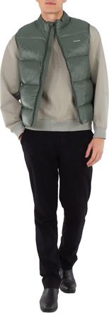 Holzweiler Mens Dark Green Shiny Daff Down Vest