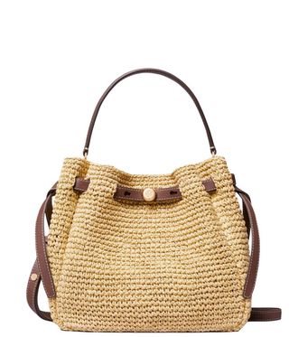 Tory Burch Natural Romy Small Bucket Bag