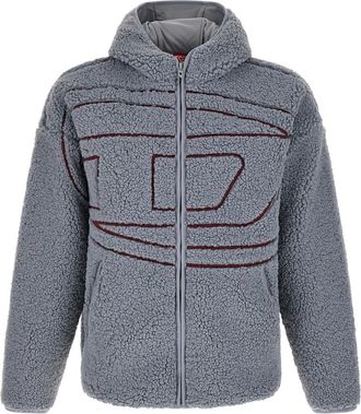 Diesel S-Zat Hoodie - Heren - Jassen - Grijs - L - Jassen