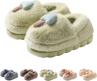 Generic Womens Thick Sole Slippers Mushroom Slippers For Women Super Soft Fuzzy Cushion Slipper Lovely Bootie Slipper Anti Skid Outdoor Sliders Winter Warm Sl