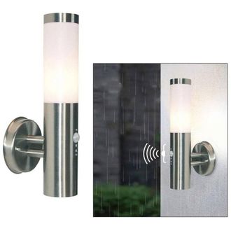 Trade Shop Trade Shop - Applique Led Lampada E27 Parete Sensore Movimento Luce Esterni Giardino Ip44 230v