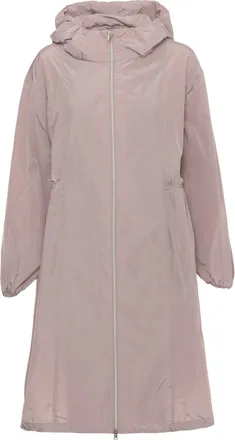 Herno Lilac Raincoat With Ruffles Raincoat