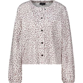 Monari Truien & Vesten, Dames, Grijs, XL, Leopard Cardigan
