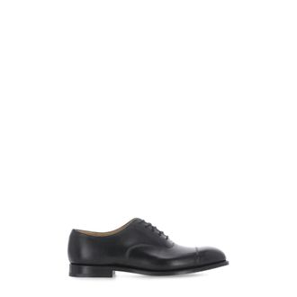 Churchs Zwarte Leren Veterschoenen - Heren - Nette schoenen - Zwart - 40 EU - Leer - Schoenen