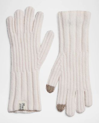 Rag & Bone Cassidy Cashmere-Blend Touchscreen Gloves