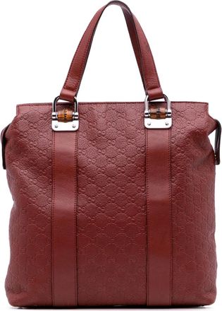 Gucci Borsa tote Guccissima Tender Bamboo Bar 2016-2025 - Rosso