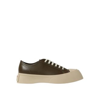 Marni Sneakers, male, Green, 6 UK, Leather Upper Low-Top Trainers