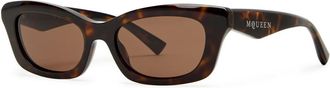 Alexander McQueen Alexander Mcqueen Cat-eye Sunglasses - Brown Havana - One Size