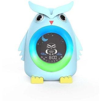 OEM Reloj Despertador Educativo Infantil Con Radio Y Luz Nocturna Inal&aacute;mbrica, 5 Colores Para D&iacute;a Y Noche (1 Unidad)