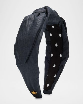 Lele Sadoughi Jet Veronica Moire Headband