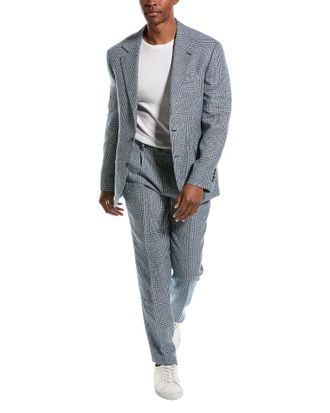 Brunello Cucinelli 2Pc Linen & Wool-Blend Suit