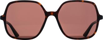 Chlo&eacute; Chlo&eacute; Chloe Square Womens Dark Havana Brown CH0362S - One Size