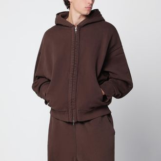 Entire studios Felpa con cappuccio Thermal Hood V2 marrone