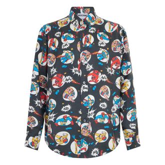 Moschino Comfortable Shirt with Colorful Patterns - male - Moschino - Casual Shirts - Multicolor - XL - Shirts