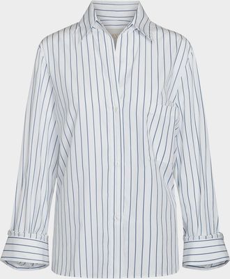 TWP Next Morning Striped Button-Front Shirt
