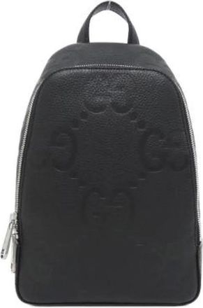 Gucci Pre-owned Backpacks, female, Black, Size: ONE SIZE Pre-owned Leather gucci-bags