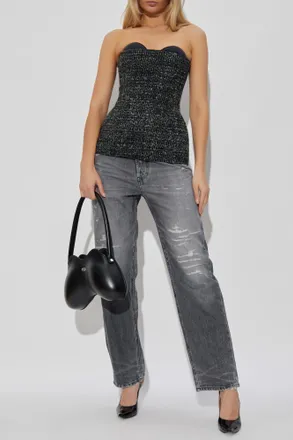 Diesel Top T-ORSET, Womens, Black