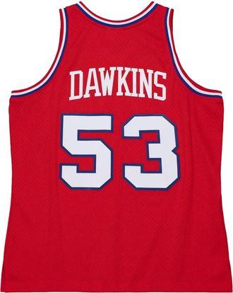 Mitchell & Ness Felpa NBA 76ers 1979 Darryl Dawkins - Rosso