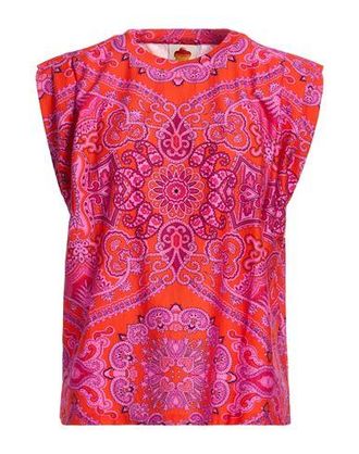 Farm Rio PAISLEY SCARF RED T-SHIRT BLOUSE
