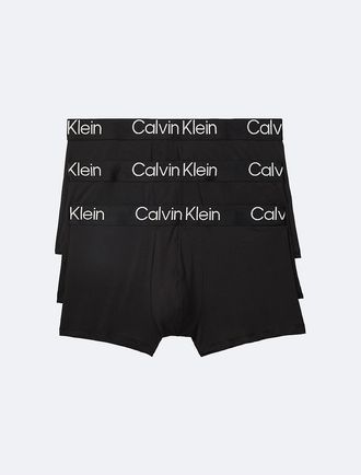 Calvin Klein Mens Ultra-Soft Modern Trunk 3-Pack - Multi - XL