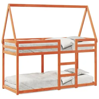 Berkfield Home Bunk Bed without Mattress Wax Brown 80x200 cm Solid Wood Pine