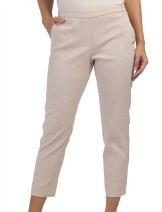 Theory Wide Pull On Pants In Wheat Melange