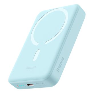 OEM Minibater&iacute;a Externa Inductiva Magn&eacute;tica De 10 000 Mah Y 30 W + Cable Usb-c - Azul