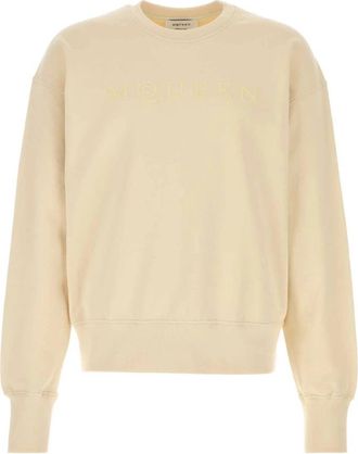 Alexander McQueen Logo Sweatshirt - Heren - Sweatshirts - Geel - XL - Katoen - Hoodies & sweatvesten