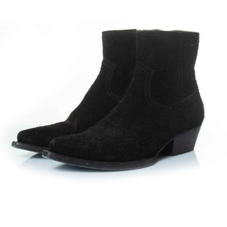 Saint Laurent Pre-owned Womens Lukas wool suede ankle boots - Black - Size EU 36