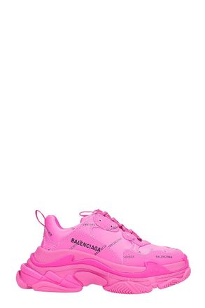 Balenciaga Sneakers Triple S in pelle fucsia