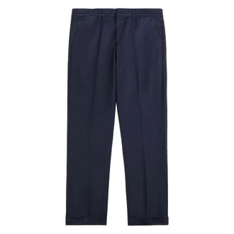 Fay Suit Trousers, male, Blue, Size: W32 Pantaloni a sigaretta